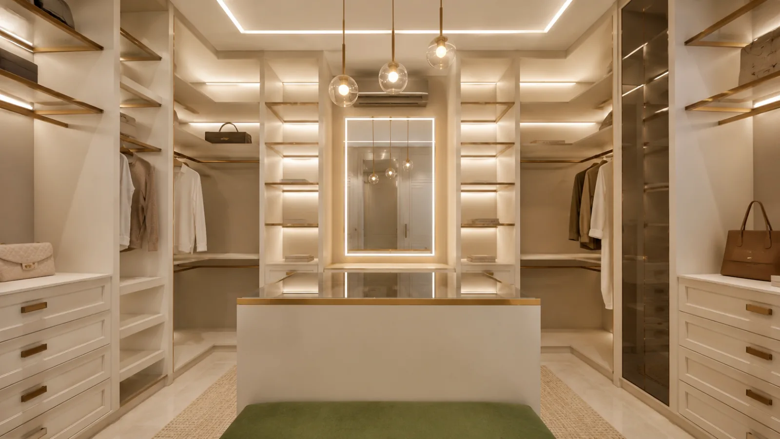 Closet Lumière com Ilha Central